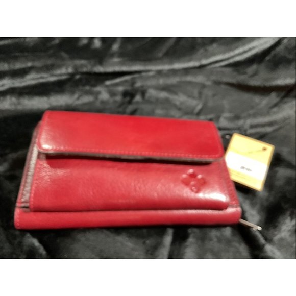 Patricia Nash Bags Patricia Nash Azario Leather Crossbody Organizer Redd With